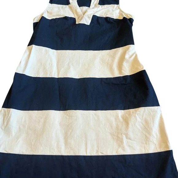 Sail to Sable STS Navy White Stripe Dress Sleeveless Sheath Size Small Women's - Picture 4 of 10